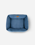Load image into Gallery viewer, Chester & Lee | Fancy Corduroy Sleeper Dog Bed Blue - image 3