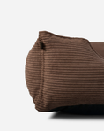 Load image into Gallery viewer, Bolster Beds Premium Chester & Lee | Fancy Corduroy Sleeper Dog Bed Brown