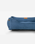 Load image into Gallery viewer, Chester & Lee | Fancy Corduroy Sleeper Dog Bed Blue - image 2
