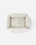 Load image into Gallery viewer, Bolster Beds Premium Chester & Lee | Furry Sleeper Dog Bed Beige