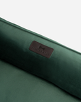 Load image into Gallery viewer, Bolster Beds Premium Chester & Lee | Classic Velvet Sleeper Dog Bed Green
