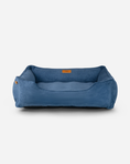 Load image into Gallery viewer, Chester & Lee | Fancy Corduroy Sleeper Dog Bed Blue