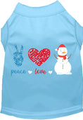 Load image into Gallery viewer, Peace, Love, and Snow Pet Shirt