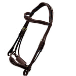ExionPro Broad Wave Shape Designer Fancy Dressage Bridle & Web Reins