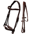 Load image into Gallery viewer, ExionPro Broad Wave Shape Designer Fancy Dressage Bridle & Web Reins
