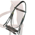 Load image into Gallery viewer, ExionPro Designer Fancy Stitched Bridle with Flash and Rubber Reins