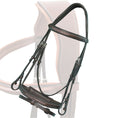 Load image into Gallery viewer, ExionPro Designer Fancy Stitched Bridle with Flash and Rubber Reins