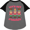Load image into Gallery viewer, Let's Get Crackin' Pet Raglan Shirt