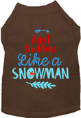 Load image into Gallery viewer, Ain't No Man Like a Snowman Pet Shirt
