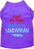 Load image into Gallery viewer, Ain't No Man Like a Snowman Pet Shirt