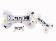 White Chewy Vuiton Bone Toy by Haute Diggity Dog