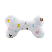 White Chewy Vuiton Bone Toy by Haute Diggity Dog