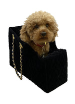 Kate Quilted Carrier, Black Velvet