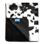 PupProtector™ Waterproof Throw Blanket - Black Faux Cowhide