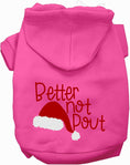 Load image into Gallery viewer, Better Not Pout Christmas Pet Hoodie