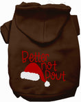 Load image into Gallery viewer, Better Not Pout Christmas Pet Hoodie