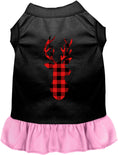 Load image into Gallery viewer, Buffalo Check Christmas Deer Pet Dress