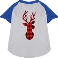 Load image into Gallery viewer, Buffalo Check Deer Pet Raglan Shirt