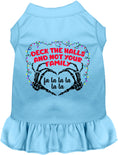 Load image into Gallery viewer, Deck the Halls, Not Your Family Christmas Pet Dress