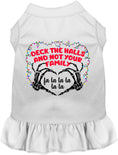 Load image into Gallery viewer, Deck the Halls, Not Your Family Christmas Pet Dress