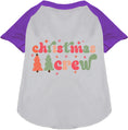 Load image into Gallery viewer, Cutesy Christmas Crew Pet Raglan Shirt