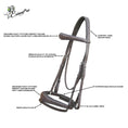 Load image into Gallery viewer, ExionPro Anatomical Dressage Bridle with Reins