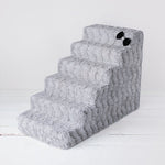Luxury Pet Stairs 6 Step Dove Grey