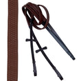 Load image into Gallery viewer, ExionPro Pressure Relief Crown Raised Padded Jumping Bridle with Reins