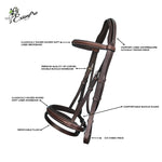 Replacement Crownpiece of ExionPro Pressure Relief Crown Raised Padded Jumping Bridle