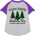 Load image into Gallery viewer, Farm Fresh Christmas Trees Pet Raglan Shirt