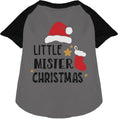 Load image into Gallery viewer, Little Mister Christmas Pet Raglan Shirt