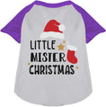 Load image into Gallery viewer, Little Mister Christmas Pet Raglan Shirt