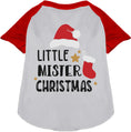Load image into Gallery viewer, Little Mister Christmas Pet Raglan Shirt