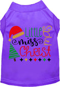 Load image into Gallery viewer, Little Miss Christmas Pet Shirt