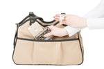 Metro Khaki Metro Couture w/  Black Leather Trim & Tassel