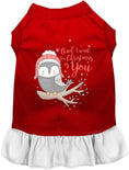 Load image into Gallery viewer, Owl I Want For Christmas Pet Dress