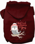 Load image into Gallery viewer, Owl I Want For Christmas Pet Hoodie