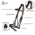Load image into Gallery viewer, ExionPro Detachable Flash New Thin Raised Bridle & Reins