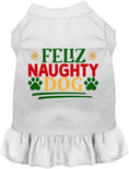 Load image into Gallery viewer, Feliz Naughty Dog Christmas Pet Dress