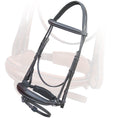 Load image into Gallery viewer, ExionPro Dressage Bridle: Mono Crown, Raised Browband, Anatomical Noseband, Detachable Flash & Web Reins - Southlake Paws
