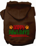 Load image into Gallery viewer, Happy Pawlidays Holiday Pet Hoodie