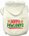 Load image into Gallery viewer, Happy Pawlidays Holiday Pet Hoodie