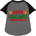 Load image into Gallery viewer, Happy Pawlidays Pet Raglan Shirt
