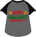 Load image into Gallery viewer, Happy Pawlidays Pet Raglan Shirt