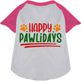 Load image into Gallery viewer, Happy Pawlidays Pet Raglan Shirt