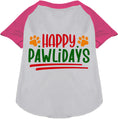 Load image into Gallery viewer, Happy Pawlidays Pet Raglan Shirt