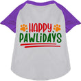 Load image into Gallery viewer, Happy Pawlidays Pet Raglan Shirt