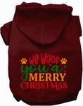 Load image into Gallery viewer, We Woof You a Merry Christmas Pet Hoodie