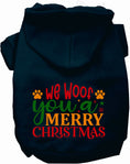Load image into Gallery viewer, We Woof You a Merry Christmas Pet Hoodie