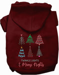 Load image into Gallery viewer, Twinkle Lights, Merry Nights Christmas Pet Hoodie